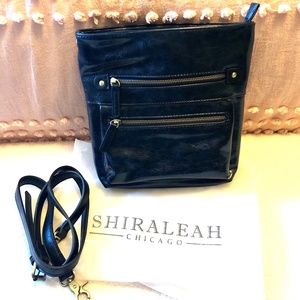 Shiraleah Navy Vegan Leather Crossbody